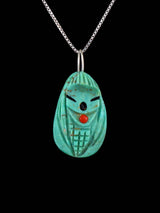 Zuni Turquoise Maiden Fetish Pendant