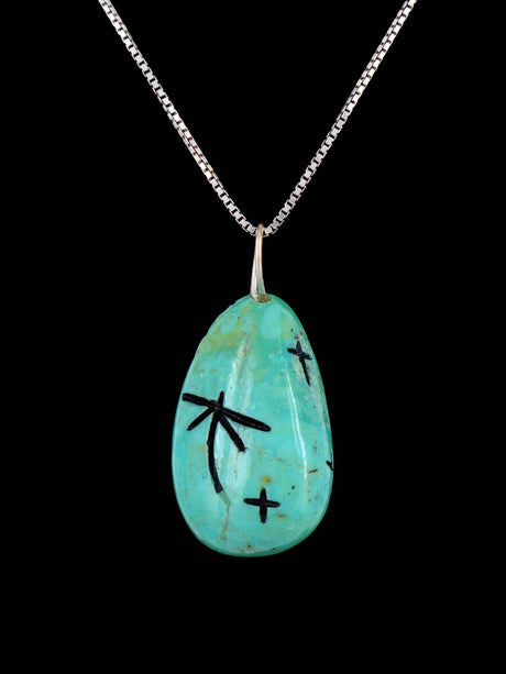 Pendentif fétichiste Zuni Turquoise Maiden