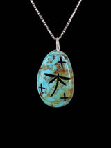 Pendentif fétichiste Zuni Turquoise Maiden