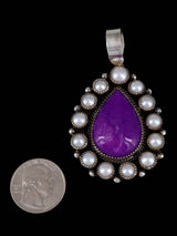 Colgante de racimo de piedras múltiples de plata de ley de nativos americanos