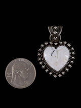 Pendentif amérindien Kingman Turquoise Starburst Heart