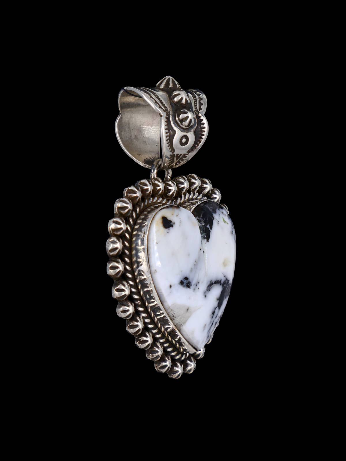 Pendentif amérindien Kingman Turquoise Starburst Heart