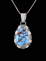 Native American Jewelry Golden Hill Turquoise Pendant - PuebloDirect.com