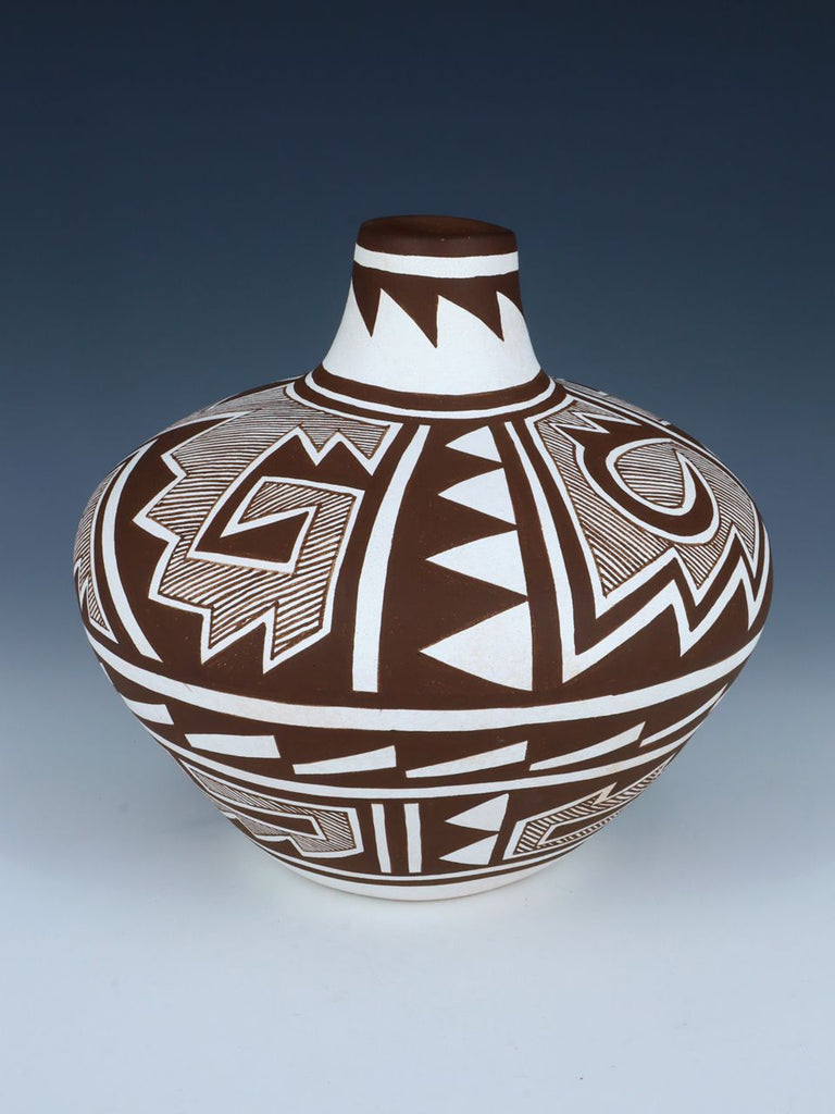 Acoma Style Pottery Painted Canteen - PuebloDirect.com