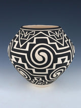 Acoma Pueblo Hand Coiled Geometric Painted Pottery
