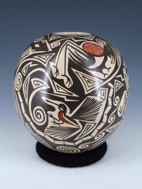 Maceta de semillas de cerámica Mata Ortiz Paquime