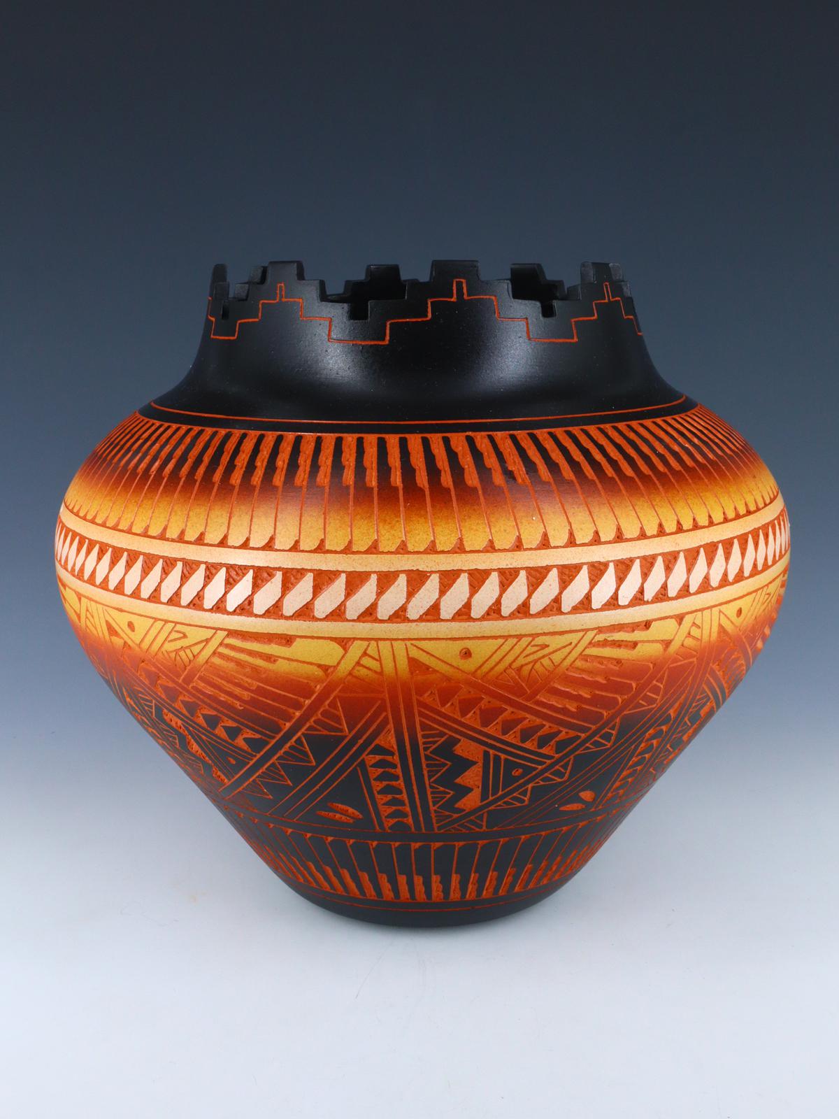 Acoma Pueblo Etched Pottery