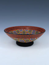 Mata Ortiz Jarrón de boda enrollado a mano y grabado