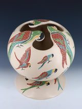 Mata Ortiz Cerámica enrollada a mano con soporte