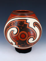 Mata Ortiz Hand Coiled Pottery Vase