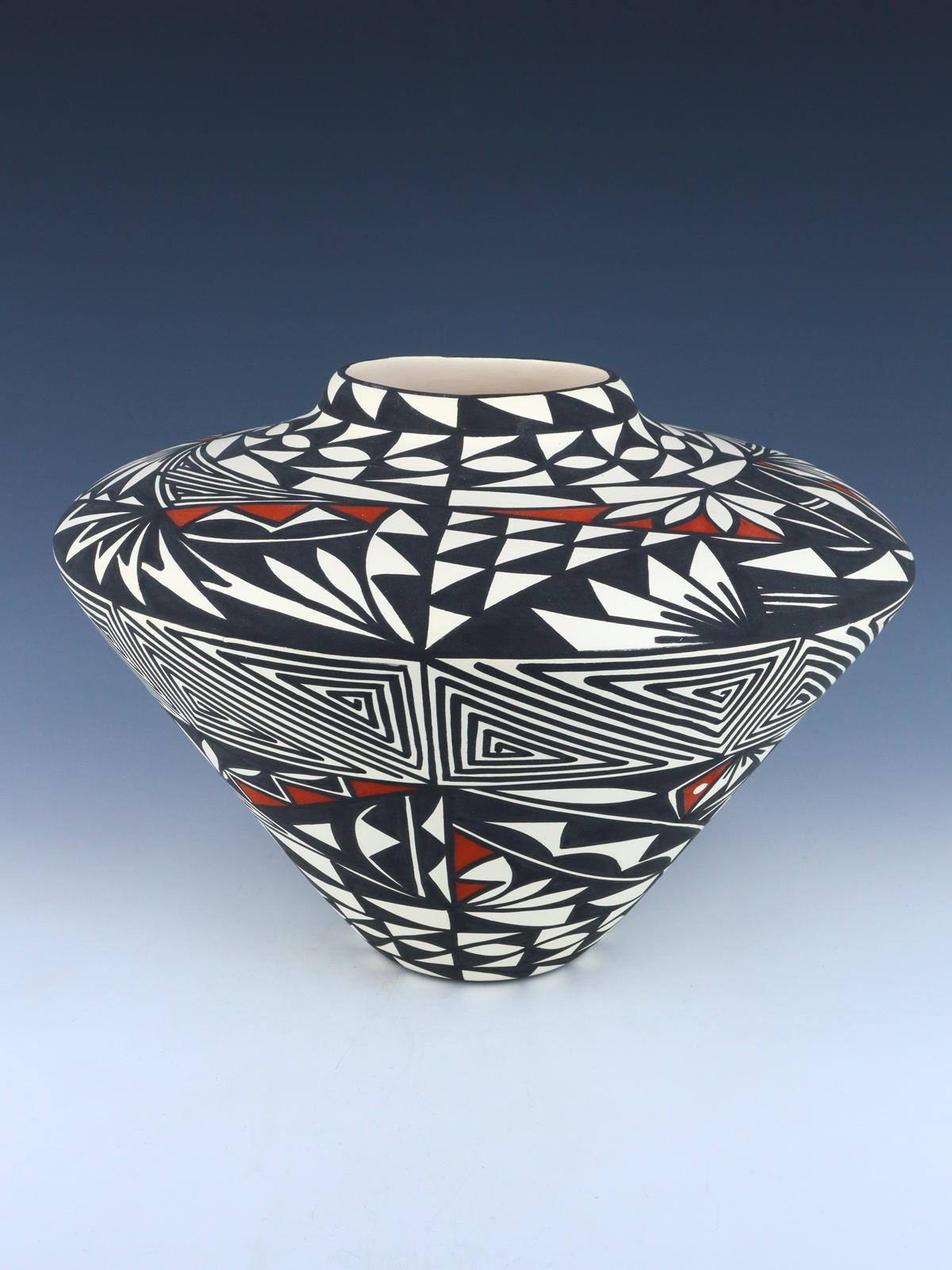 Acoma Pueblo Hand Painted Pottery Vase