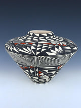 Acoma Pueblo Hand Painted Pottery Vase