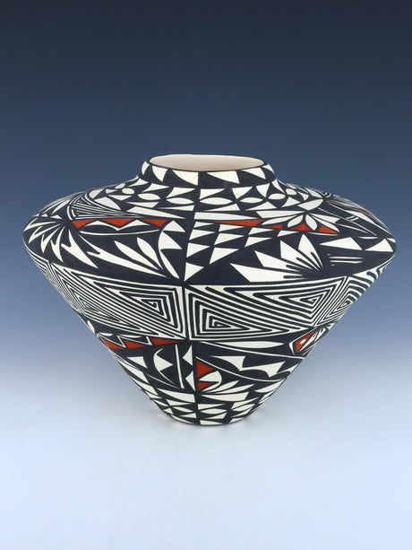 Acoma Pueblo Hand Painted Pottery Vase