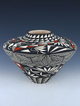 Acoma Pueblo Hand Painted Pottery Vase
