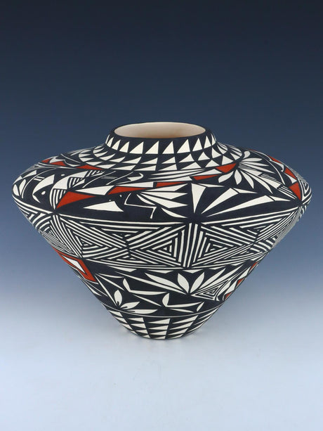 Acoma Pueblo Hand Painted Pottery Vase