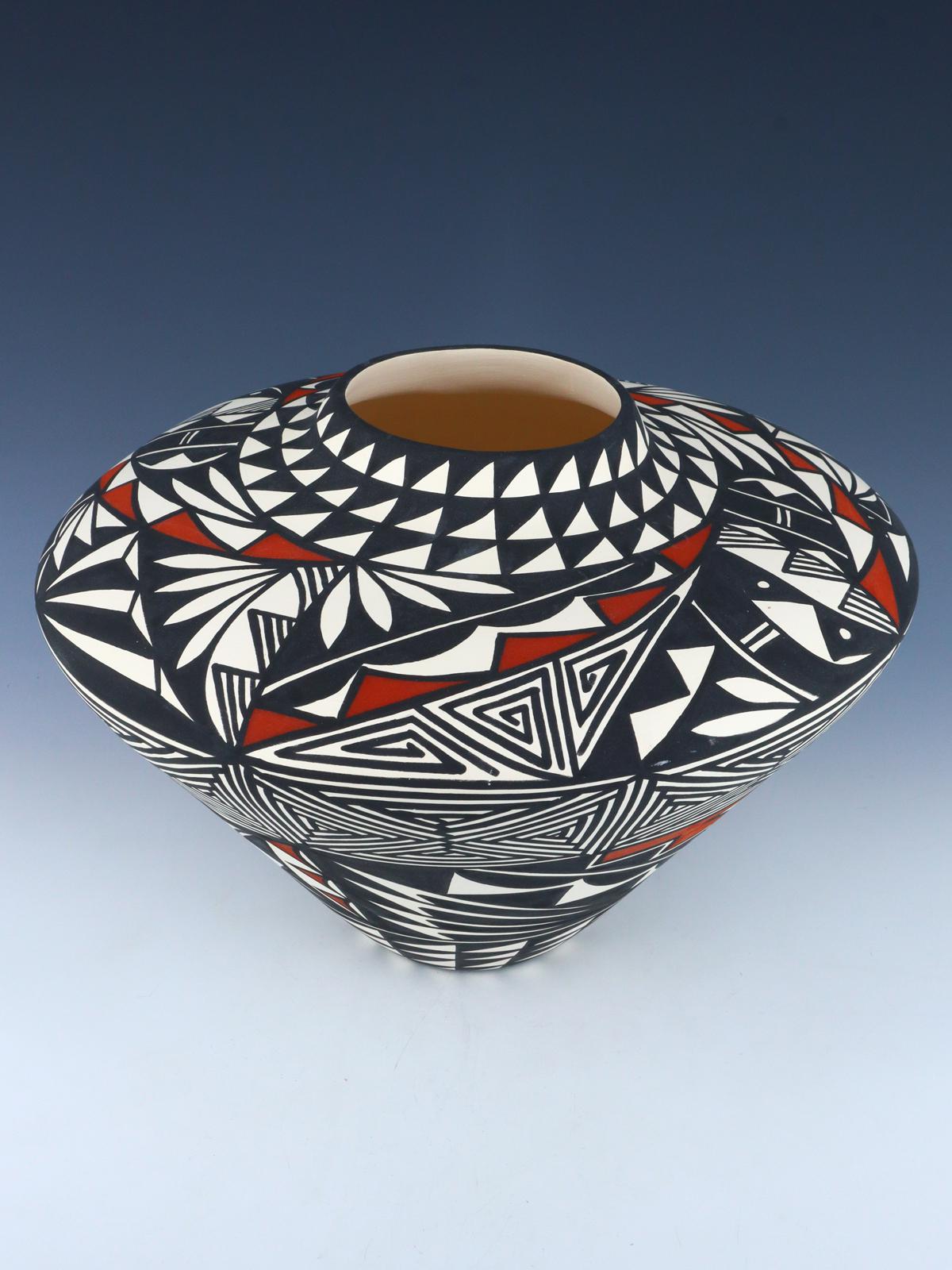 Acoma Pueblo Hand Painted Pottery Vase