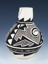 Jarrón de boda de cerámica de loro enrollado a mano estilo Acoma