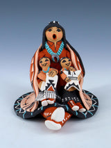 Jemez Pueblo Pottery Two Baby Storyteller