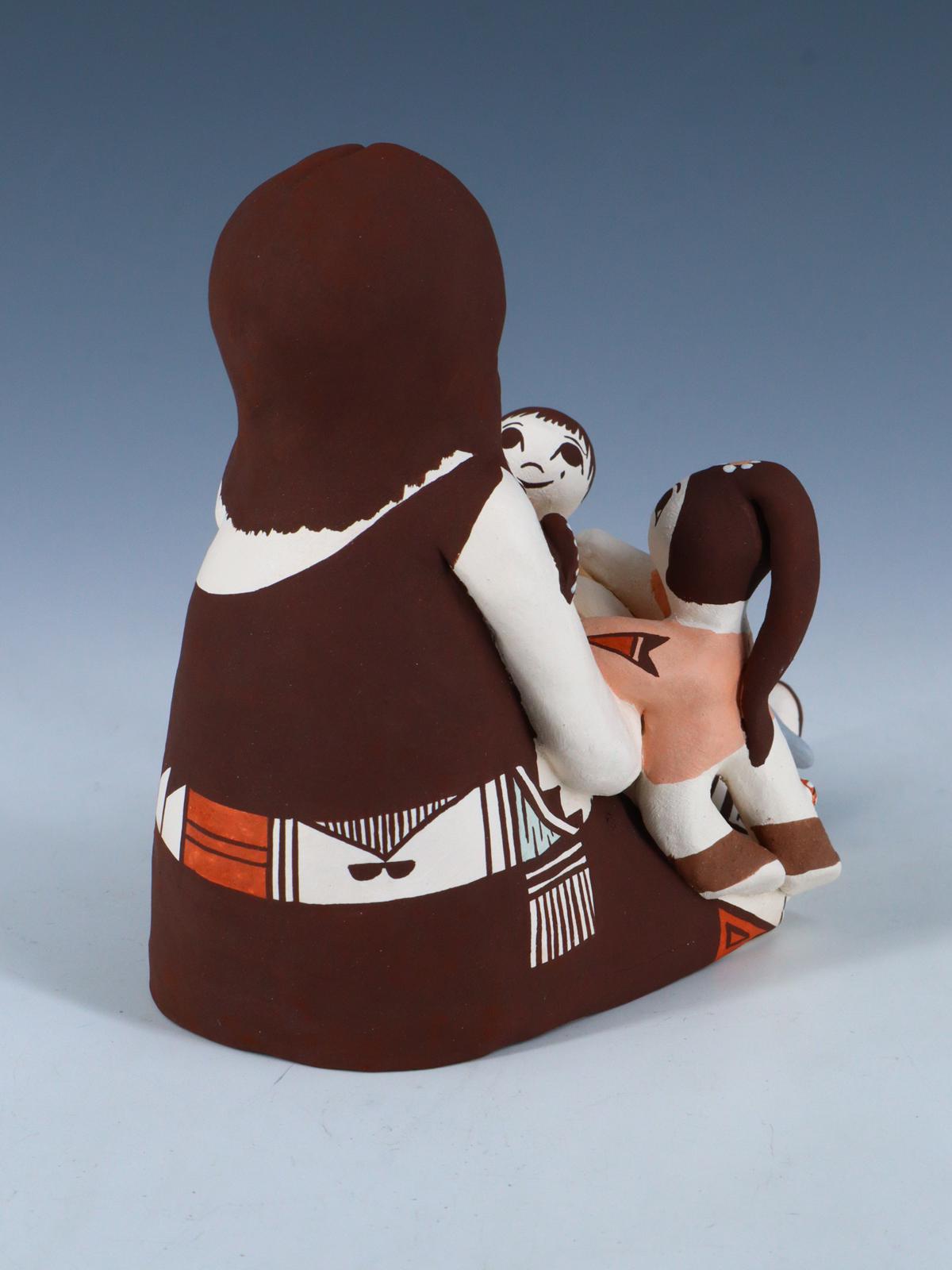 Acoma Pueblo Hand Made Pottery Storyteller