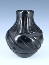 Santa Clara Pueblo Hand Coiled Black Pottery