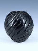 Santa Clara Pueblo Hand Coiled Black Pottery