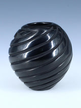 Santa Clara Pueblo Hand Coiled Black Pottery