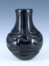Santa Clara Pueblo Hand Coiled Black Pottery
