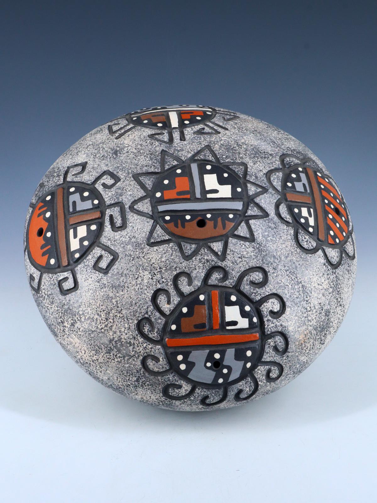 Jemez Pueblo Pottery Koshare Tree Figura de narrador de cuentos