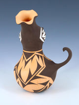 Zuni Pueblo Hand Coiled Effigy Pottery Bird