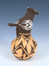 Zuni Pueblo Hand Coiled Effigy Pottery Bird