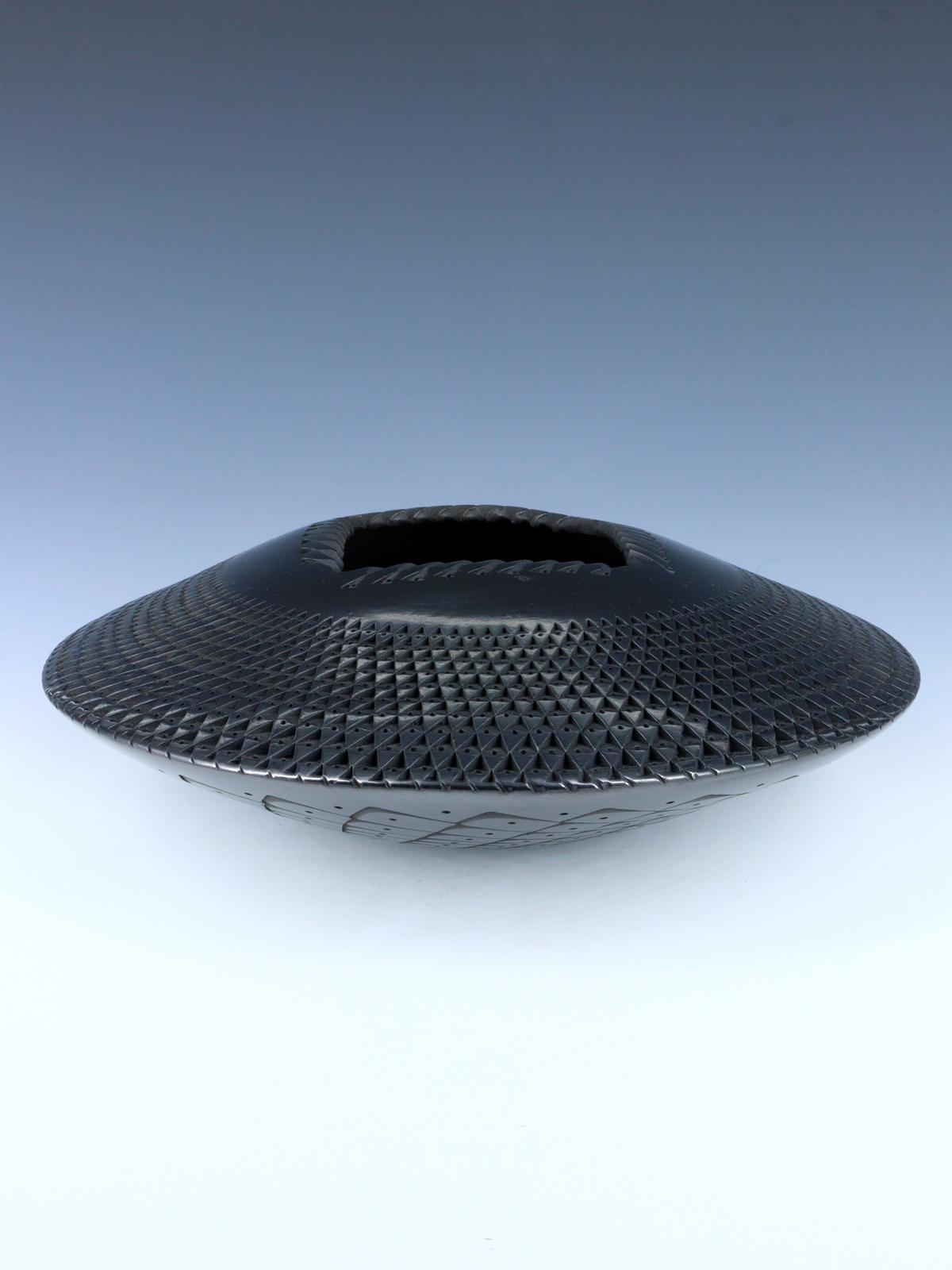 Mata Ortiz Hand Coiled Black Pottery