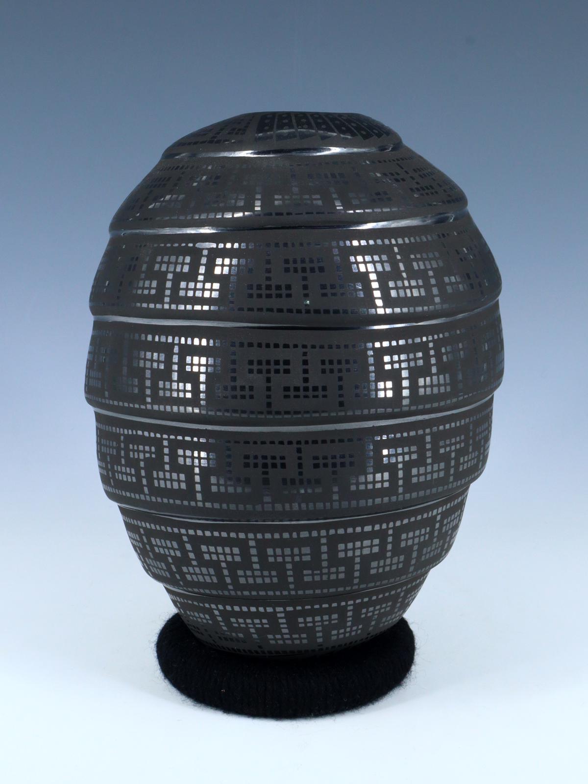 Mata Ortiz Hand Coiled Black Pottery