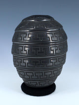 Mata Ortiz Hand Coiled Black Pottery