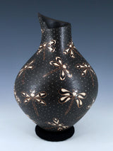 Mata Ortiz Cerámica de mariposas pintadas y grabadas