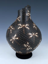 Mata Ortiz Cerámica de mariposas pintadas y grabadas