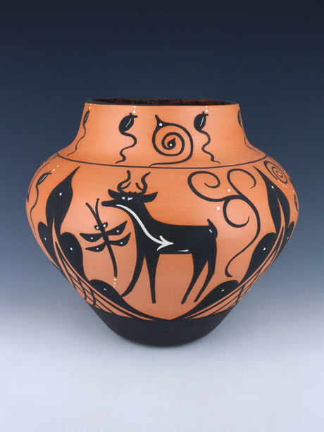 Hand Coiled Zuni Pueblo Pottery Bowl - PuebloDirect.com