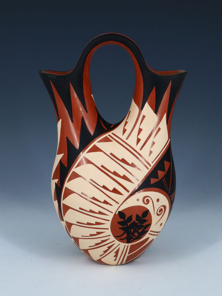 Native American Jemez Indian Pottery Vase 2.75 (35bc98)