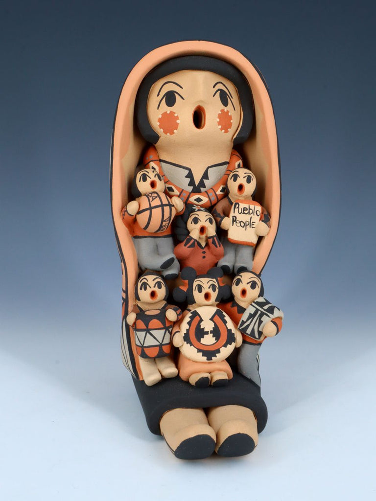 Jemez Pueblo Pottery Six Baby Storyteller - PuebloDirect.com
