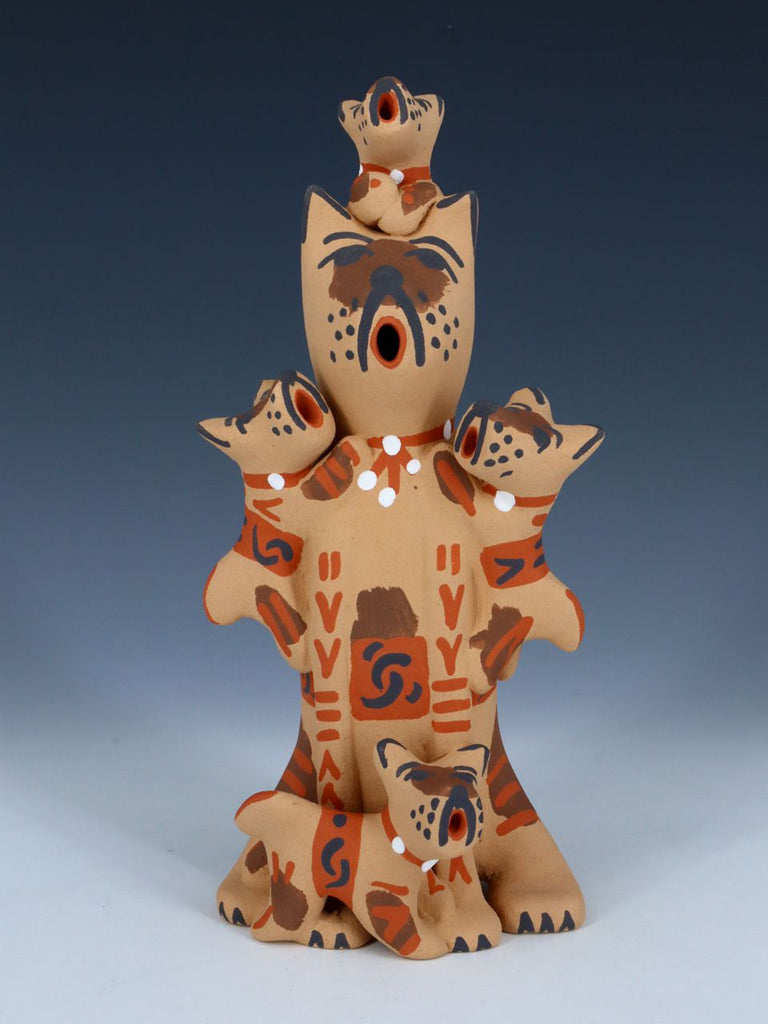 Jemez Pueblo Pottery Storyteller Cat - PuebloDirect.com