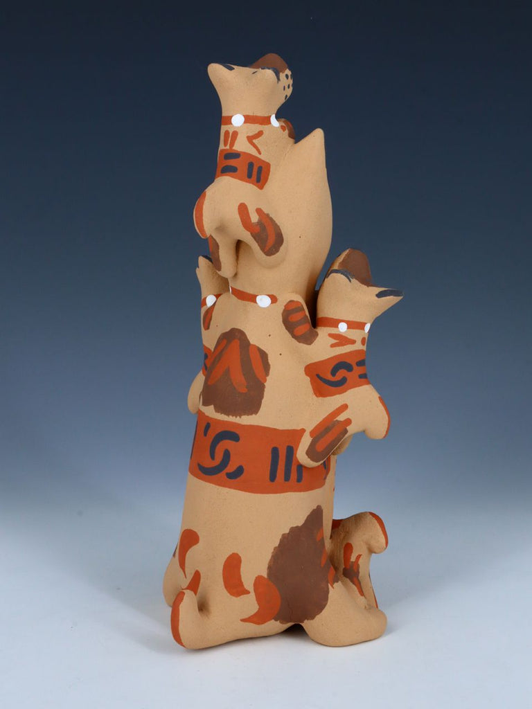 Jemez Pueblo Pottery Storyteller Cat - PuebloDirect.com