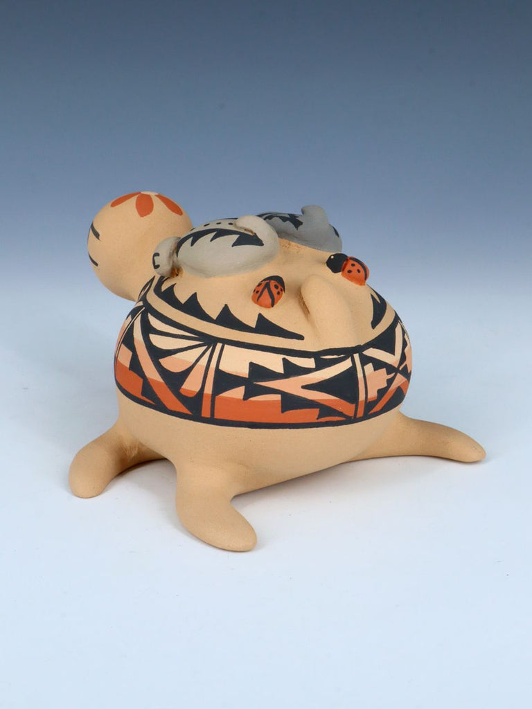Jemez Pueblo Pottery Storyteller Turtle - PuebloDirect.com