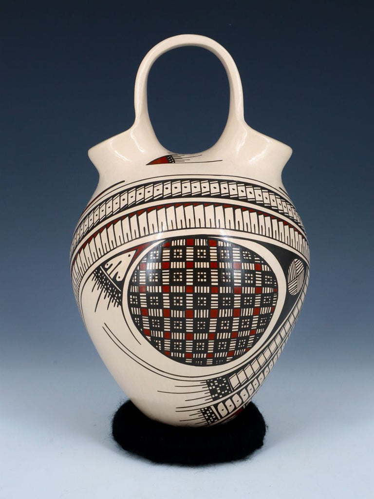 Mata Ortiz Hand Coiled Wedding Vase - PuebloDirect.com