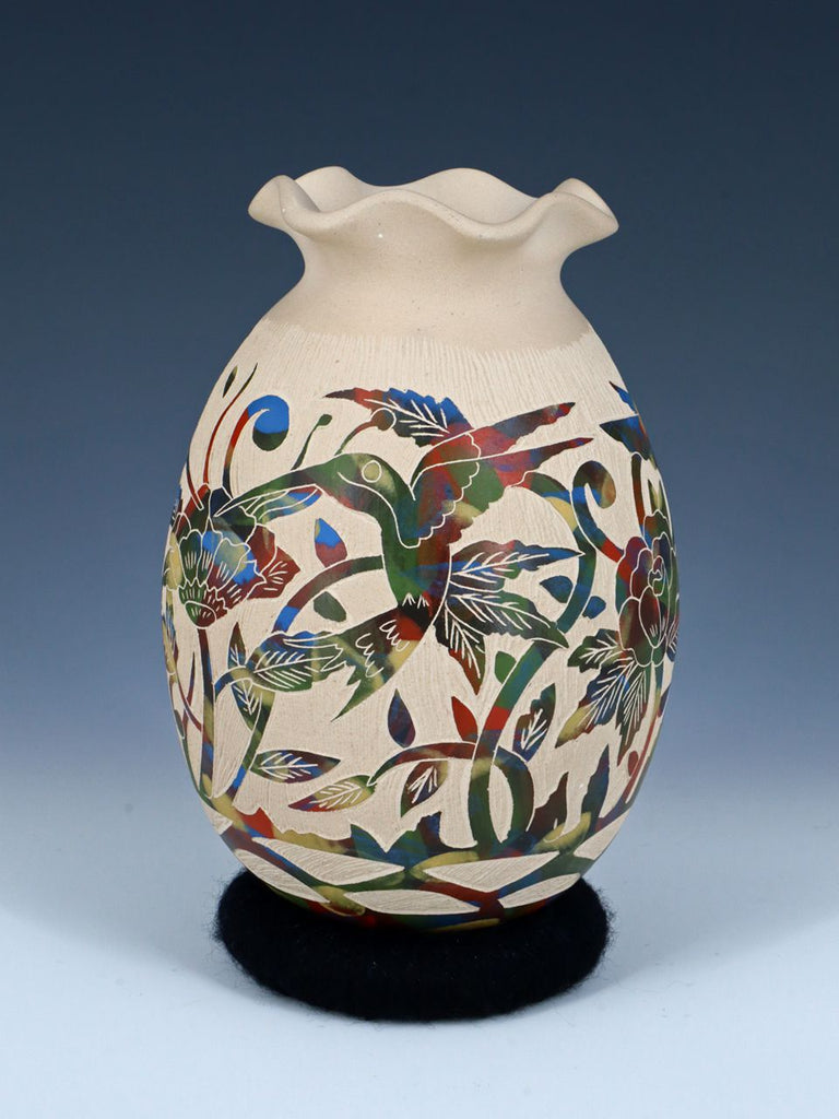 Mata Ortiz Hand Coiled Etched Wildlife Pottery - PuebloDirect.com