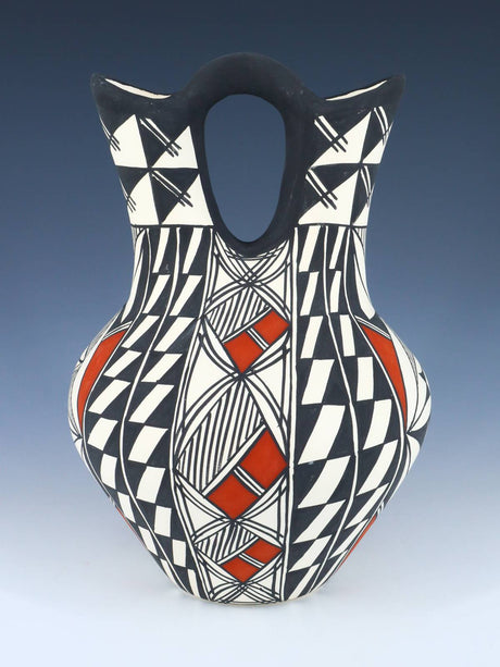 Acoma Pueblo Pottery Wedding Vase - PuebloDirect.com