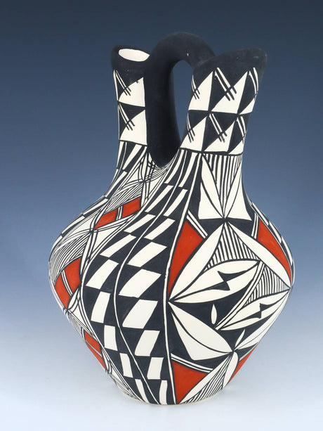 Acoma Pueblo Pottery Wedding Vase - PuebloDirect.com