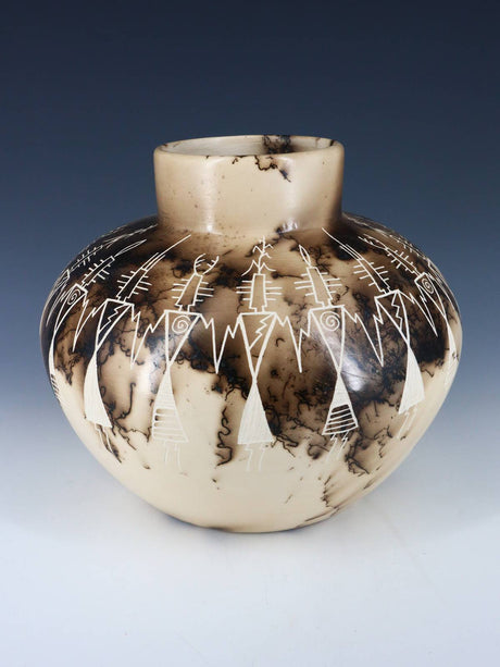 Acoma Etched Horsehair Pottery - PuebloDirect.com