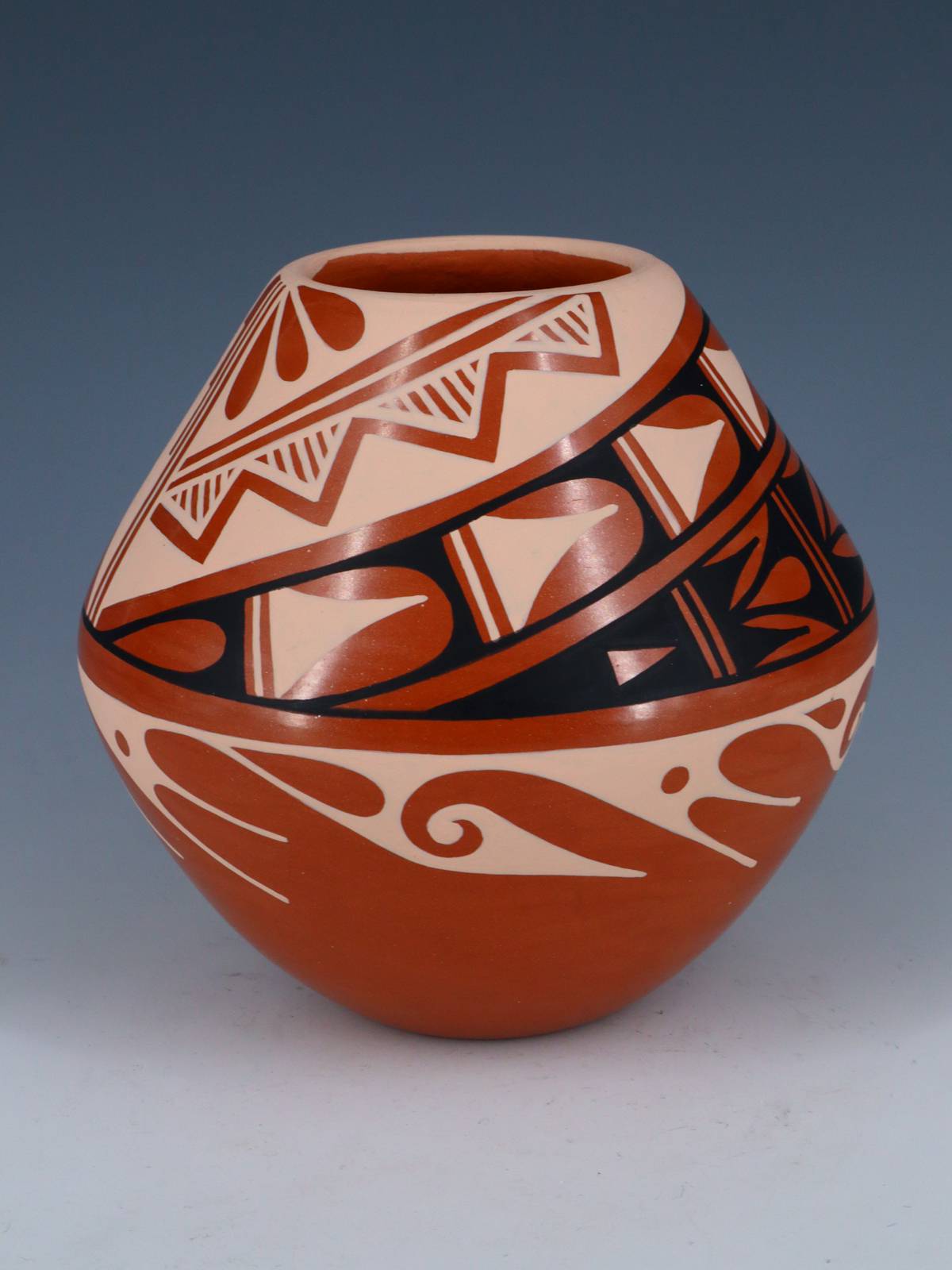 Handmade Geometric Jemez Pueblo Pottery - PuebloDirect.com