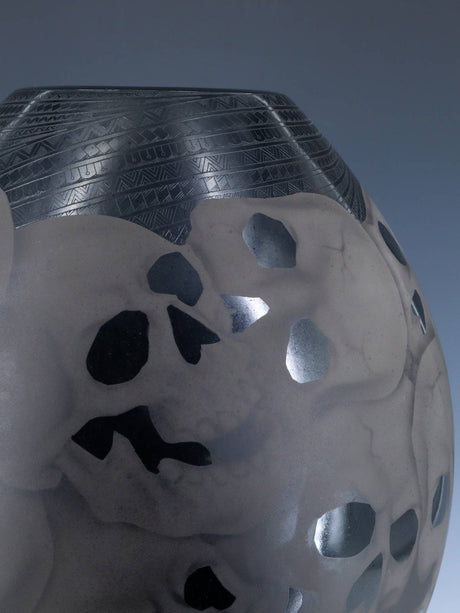Large Mata Ortiz Hand Coiled and Etched Skull Pottery - PuebloDirect.com