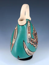 Mata Ortiz Hand Coiled Painted Pottery Wedding Vase - PuebloDirect.com