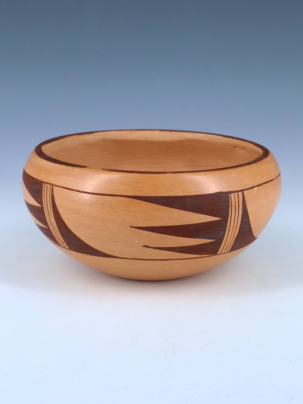 Estate Hopi Hand Coiled Traditional Pottery Bowl - PuebloDirect.com